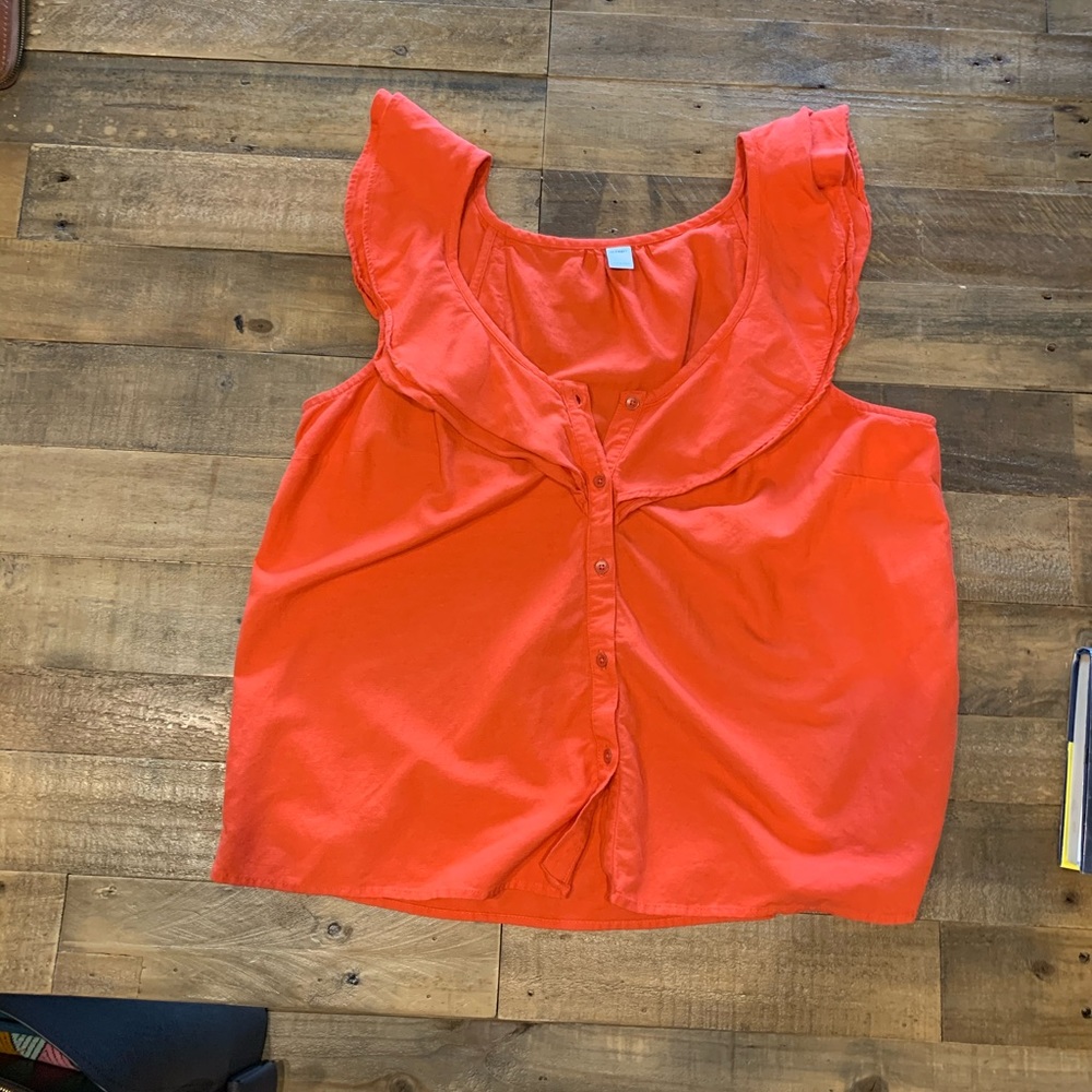 Ruffle shoulder tank top!
